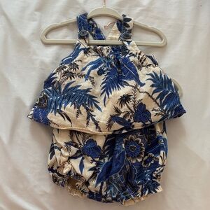 Banana Republic Blue and Cream Kids Matching Set